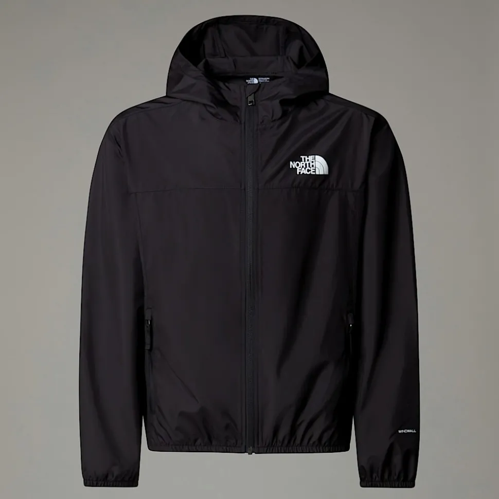 Clearance The North Face Never Stop WindWall™ Jakke Med Hætte Til Drenge TNF Black