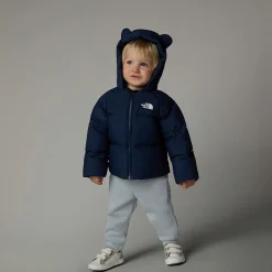Sale The North Face North Dunjakke Med Fleeceforing Til Baby Summit Navy