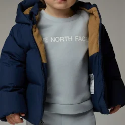 Sale The North Face North Dunjakke Med Fleeceforing Til Baby Summit Navy