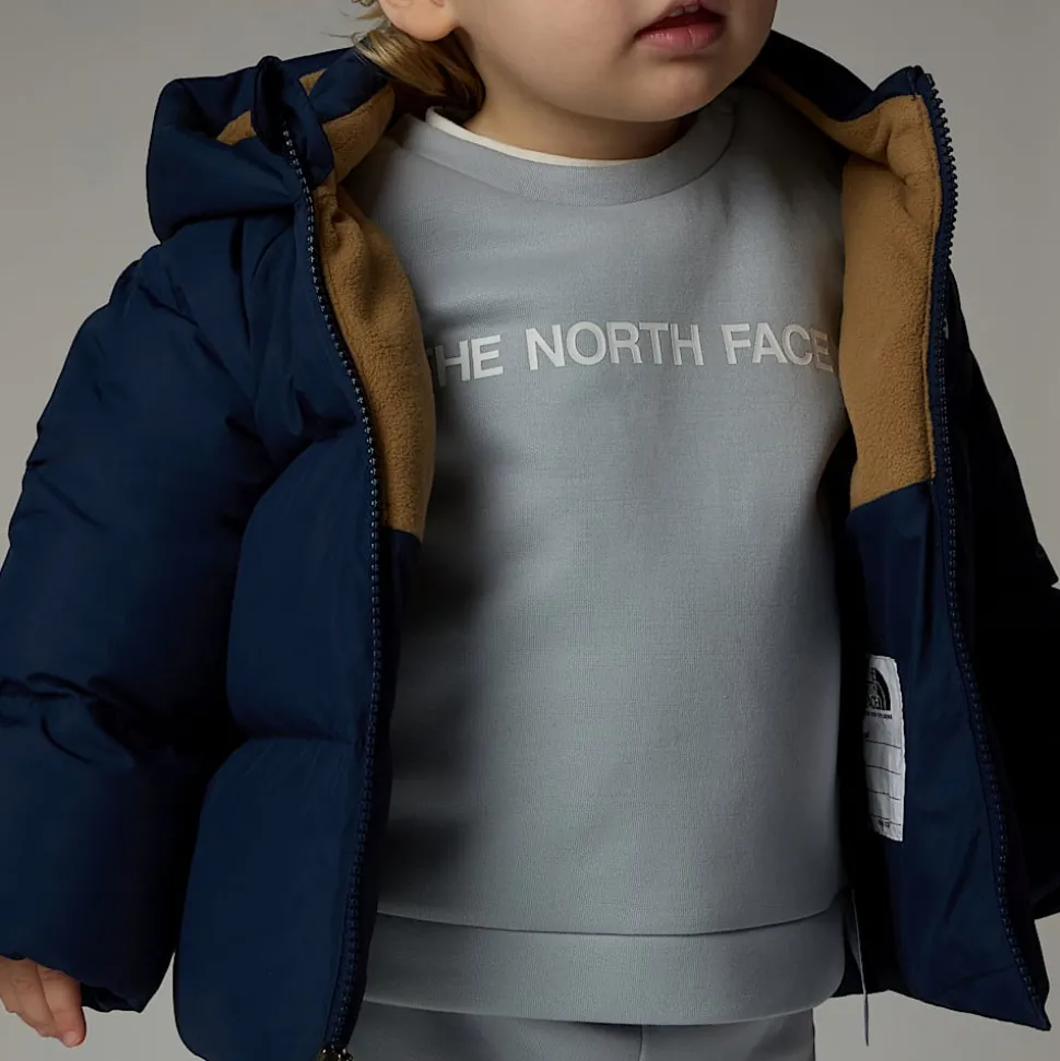 Sale The North Face North Dunjakke Med Fleeceforing Til Baby Summit Navy