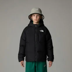 Shop The North Face North Dunjakke Med Hætte Til Drenge TNF Black