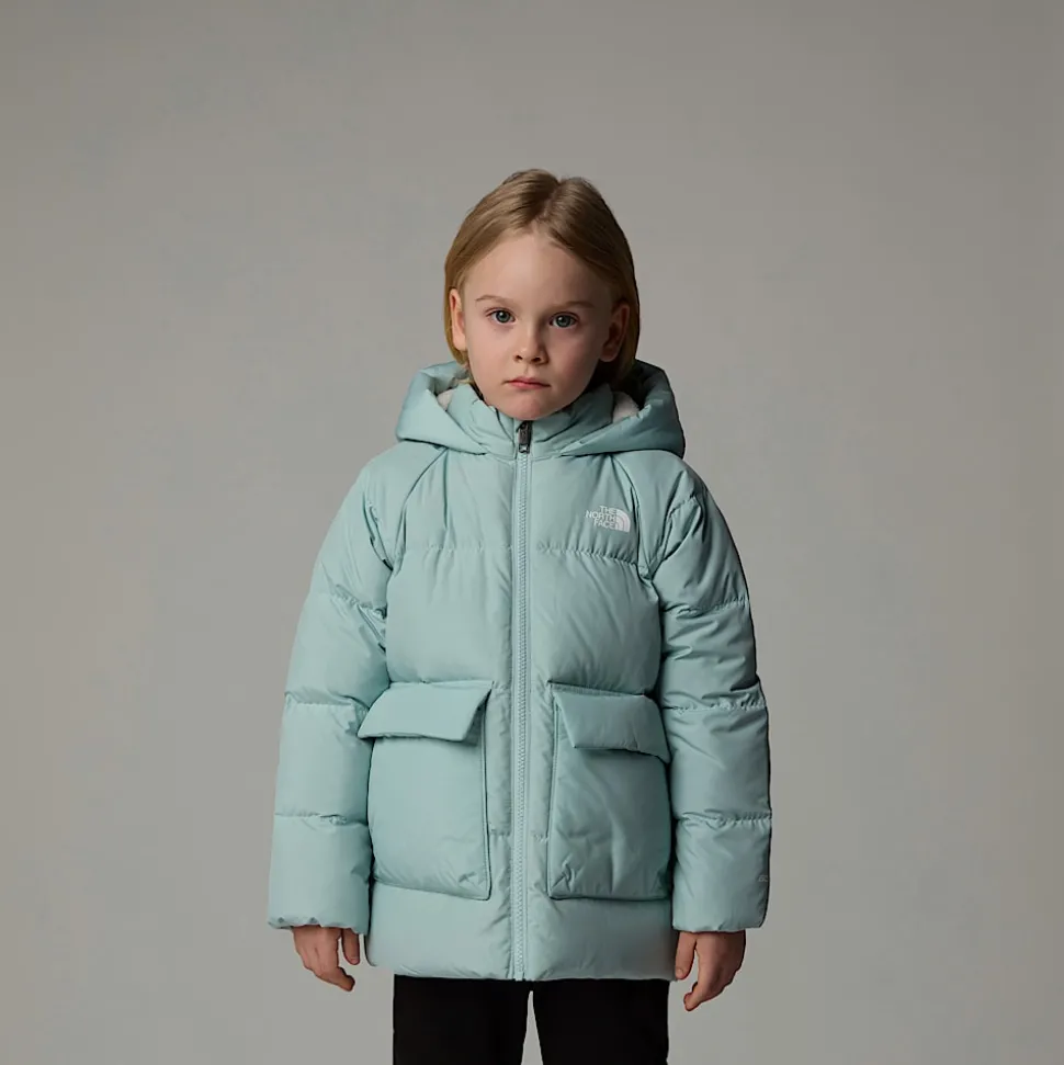 Store The North Face North Dunparka Med Fleeceforing Til Børn Muted Pine