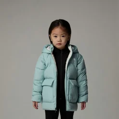 Store The North Face North Dunparka Med Fleeceforing Til Børn Muted Pine