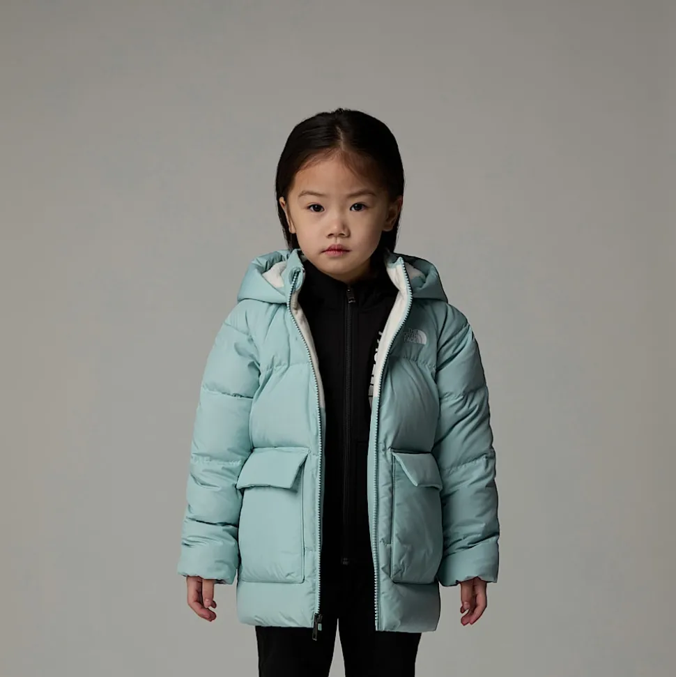 Store The North Face North Dunparka Med Fleeceforing Til Børn Muted Pine