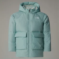 Store The North Face North Dunparka Med Fleeceforing Til Børn Muted Pine