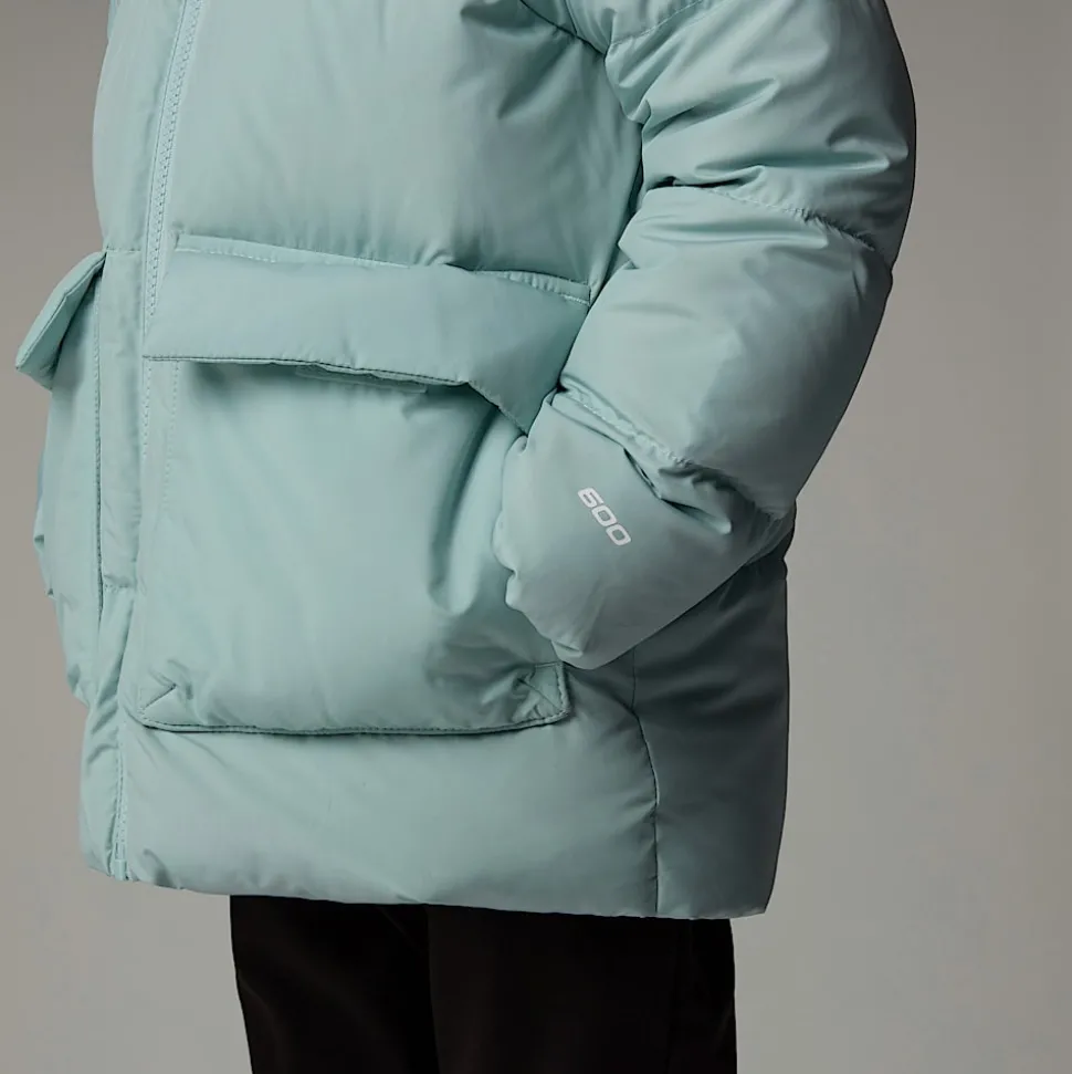 Store The North Face North Dunparka Med Fleeceforing Til Børn Muted Pine