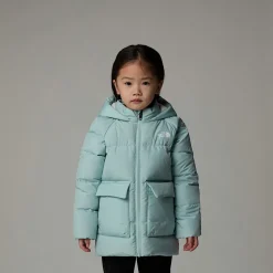 Store The North Face North Dunparka Med Fleeceforing Til Børn Muted Pine