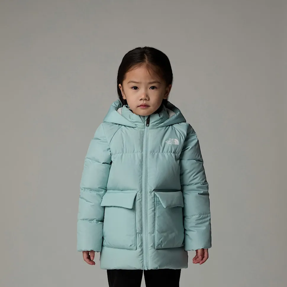 Store The North Face North Dunparka Med Fleeceforing Til Børn Muted Pine