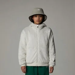 Best Sale The North Face Osito Fleece Med Lynlås Og Hætte Til Piger White Dune
