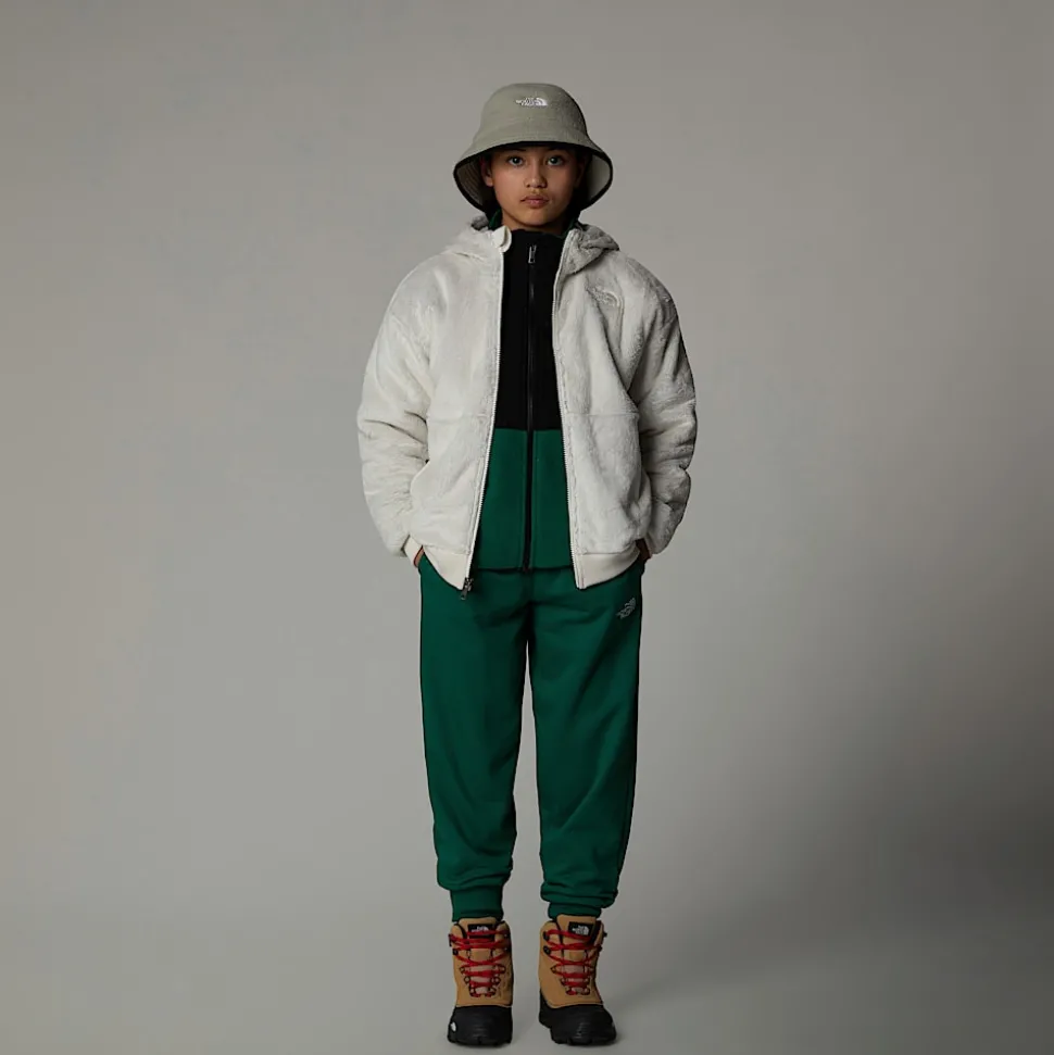 Best Sale The North Face Osito Fleece Med Lynlås Og Hætte Til Piger White Dune