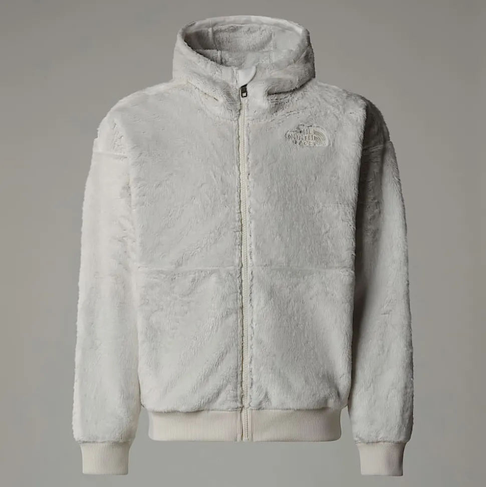 Best Sale The North Face Osito Fleece Med Lynlås Og Hætte Til Piger White Dune