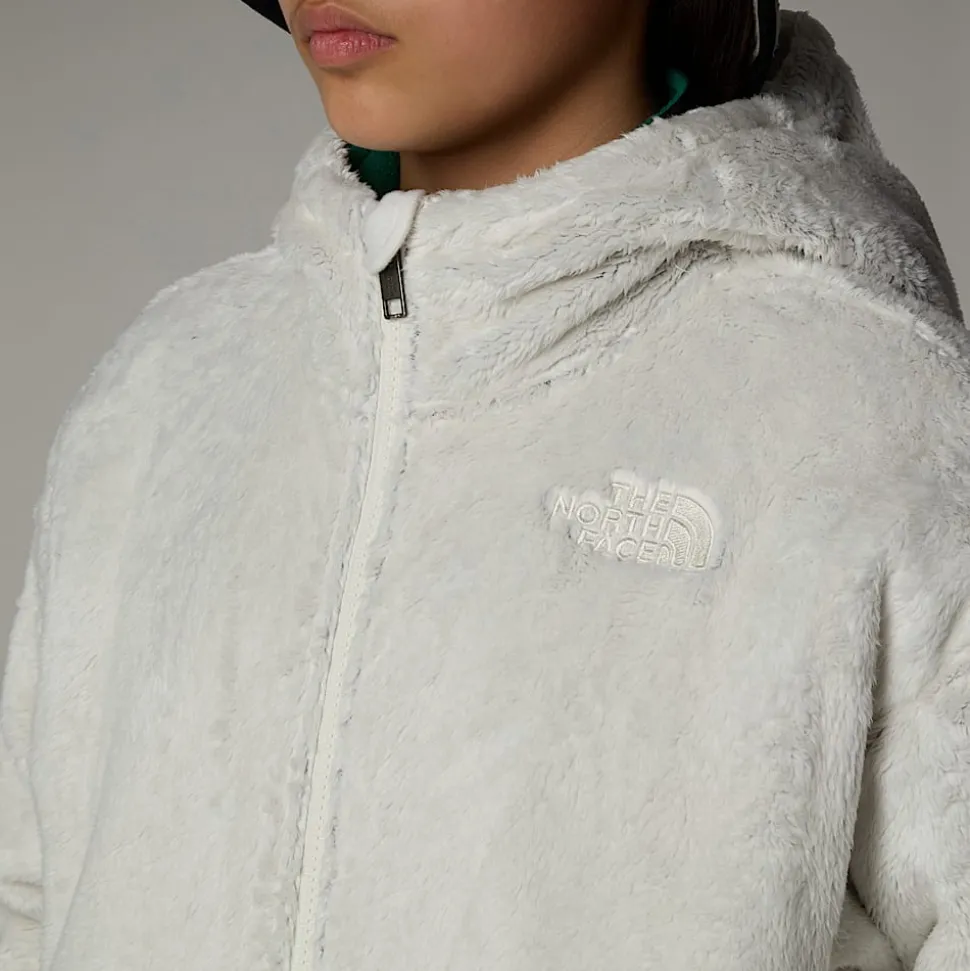 Best Sale The North Face Osito Fleece Med Lynlås Og Hætte Til Piger White Dune