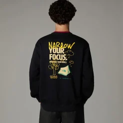 Outlet The North Face Outdoor Multi Graphic Relaxed Sweatshirt Til Herrer TNF Black-Khaki Stone