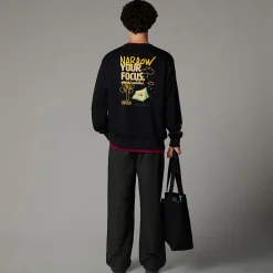 Outlet The North Face Outdoor Multi Graphic Relaxed Sweatshirt Til Herrer TNF Black-Khaki Stone