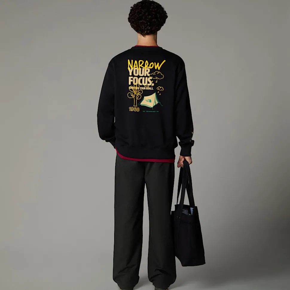 Outlet The North Face Outdoor Multi Graphic Relaxed Sweatshirt Til Herrer TNF Black-Khaki Stone