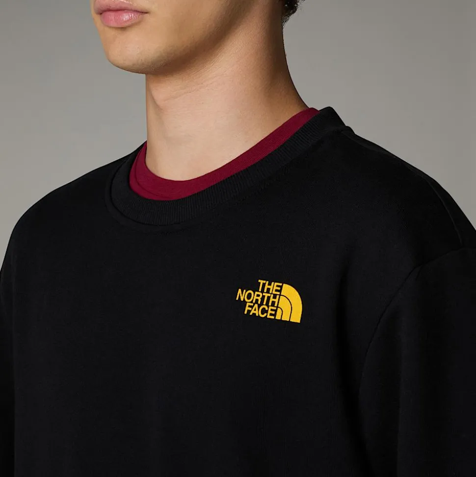 Outlet The North Face Outdoor Multi Graphic Relaxed Sweatshirt Til Herrer TNF Black-Khaki Stone