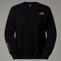Outlet The North Face Outdoor Multi Graphic Relaxed Sweatshirt Til Herrer TNF Black-Khaki Stone