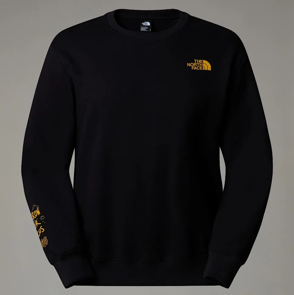 Outlet The North Face Outdoor Multi Graphic Relaxed Sweatshirt Til Herrer TNF Black-Khaki Stone