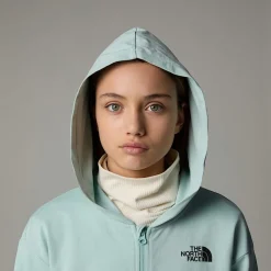 Cheap The North Face Oversized Light Hættetrøje Med Lynlås Til Piger Muted Pine