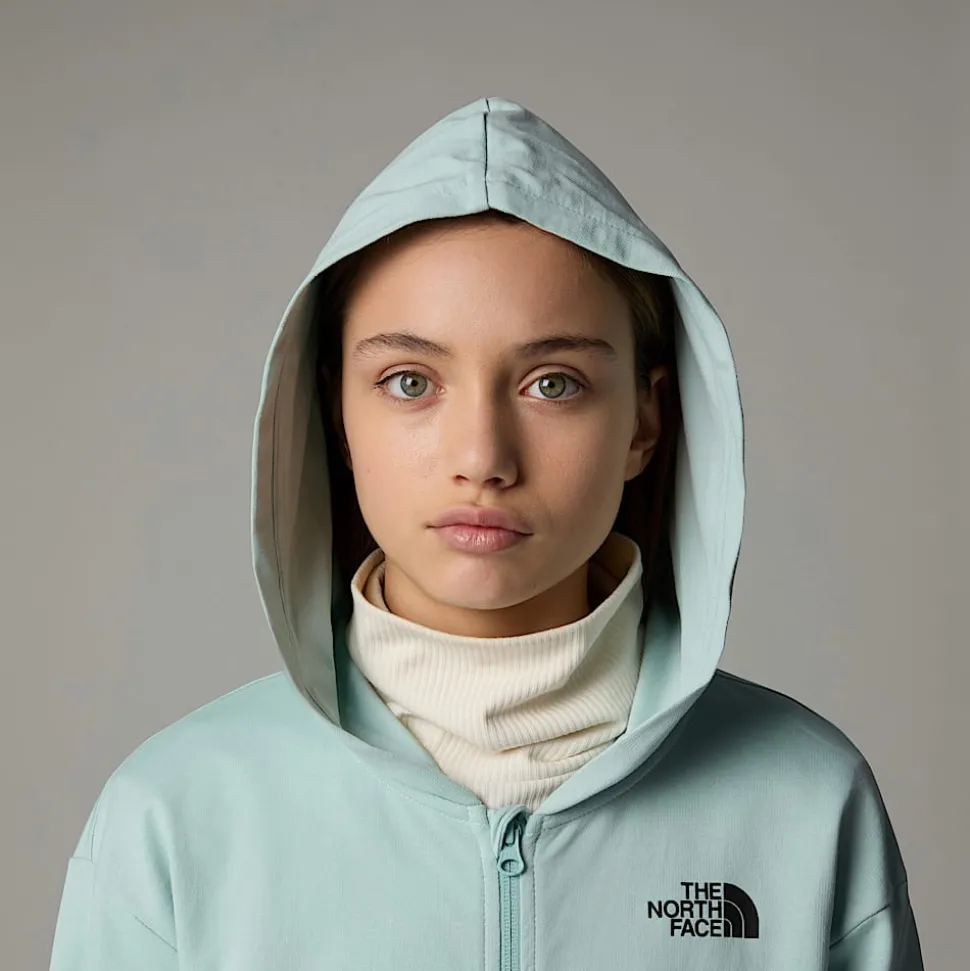 Cheap The North Face Oversized Light Hættetrøje Med Lynlås Til Piger Muted Pine