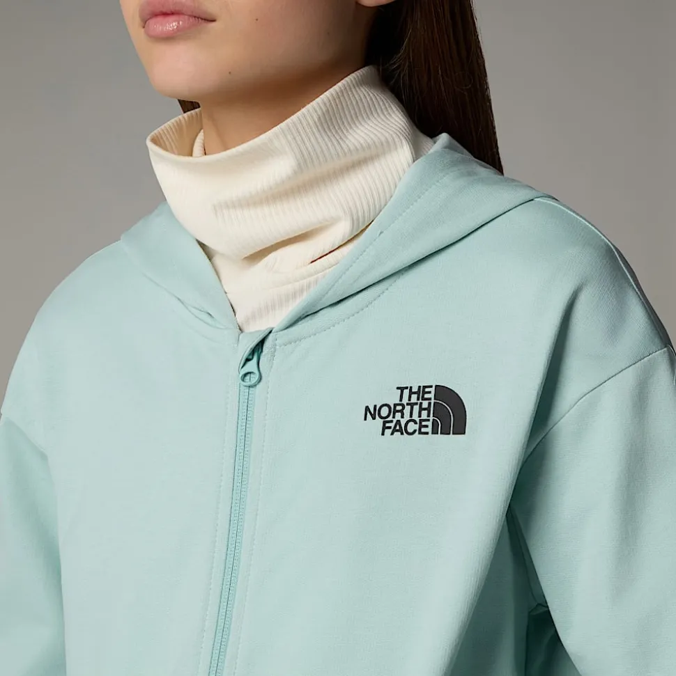 Cheap The North Face Oversized Light Hættetrøje Med Lynlås Til Piger Muted Pine