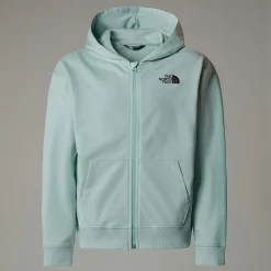 Cheap The North Face Oversized Light Hættetrøje Med Lynlås Til Piger Muted Pine