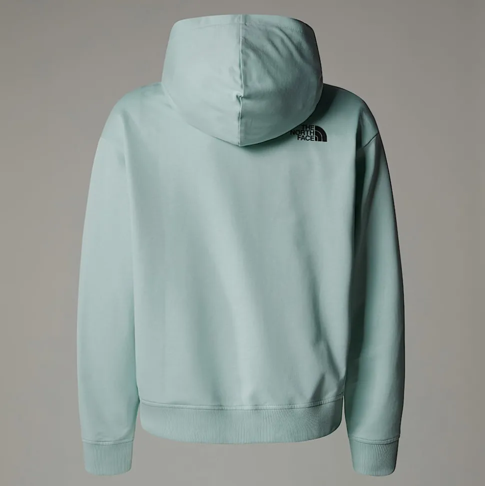 Cheap The North Face Oversized Light Hættetrøje Med Lynlås Til Piger Muted Pine