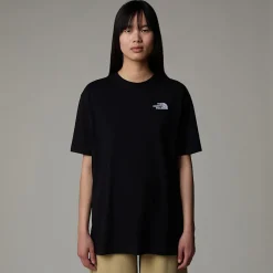 Sale The North Face Oversized Simple Dome T-shirt Til Damer TNF Black