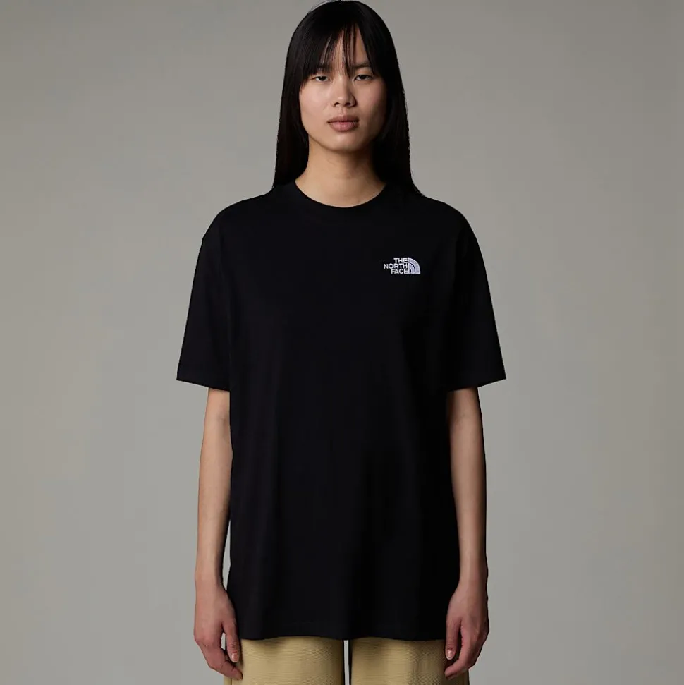 Sale The North Face Oversized Simple Dome T-shirt Til Damer TNF Black