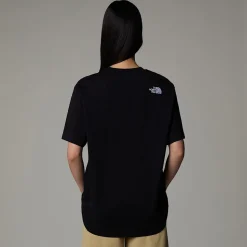 Sale The North Face Oversized Simple Dome T-shirt Til Damer TNF Black