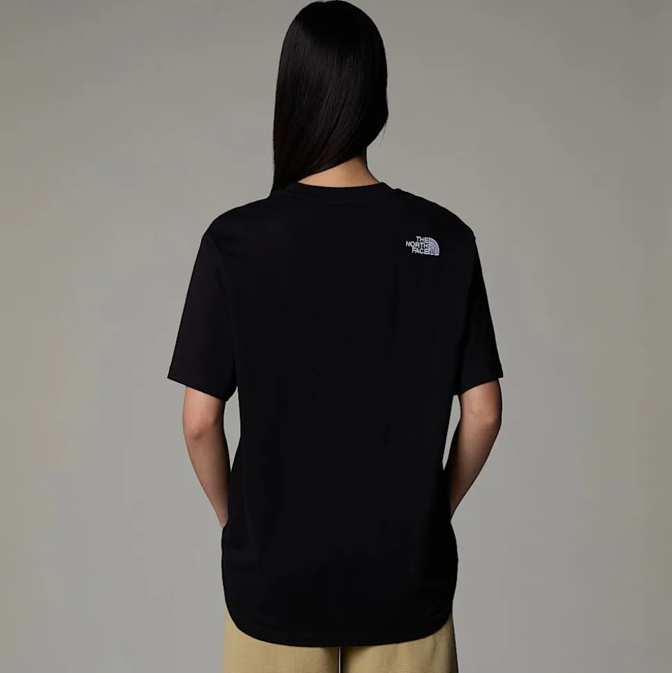 Sale The North Face Oversized Simple Dome T-shirt Til Damer TNF Black