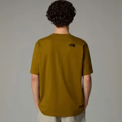 Clearance The North Face Oversized Simple Dome T-shirt Til Herrer Moss Green
