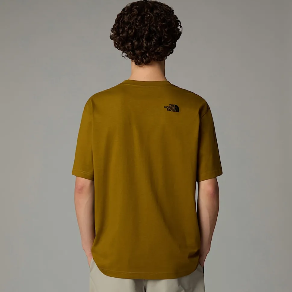 Clearance The North Face Oversized Simple Dome T-shirt Til Herrer Moss Green