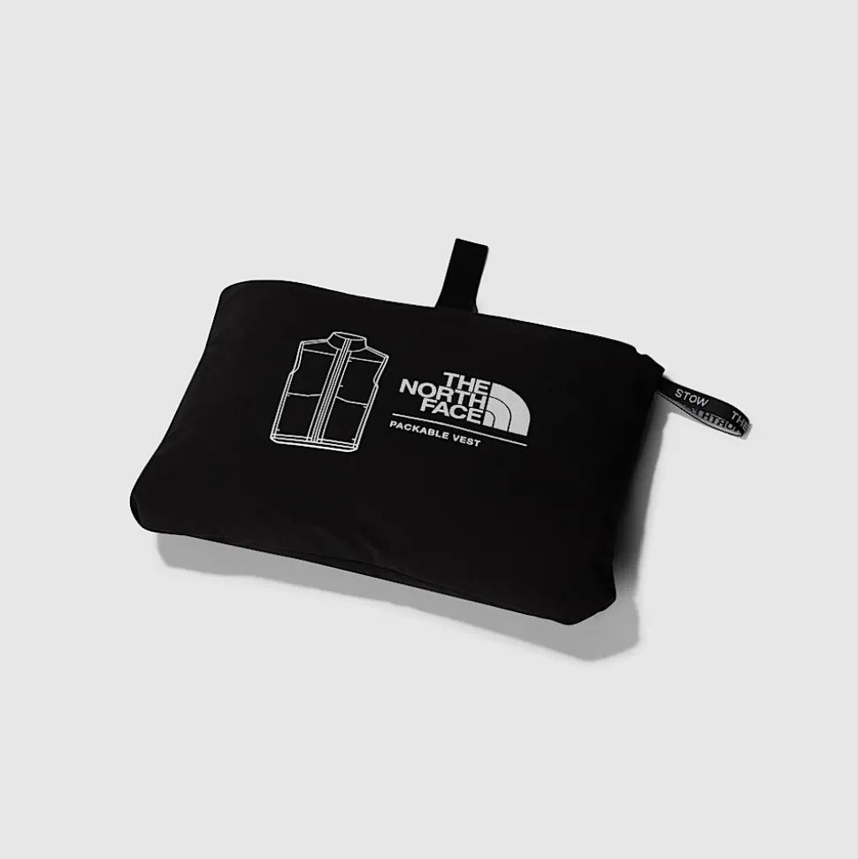 Clearance The North Face Packable Vest Til Herrer TNF Black
