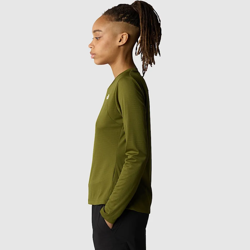 Cheap The North Face Pakvenlig Langærmet LIGHTRANGE™ T-shirt Til Damer Forest Olive