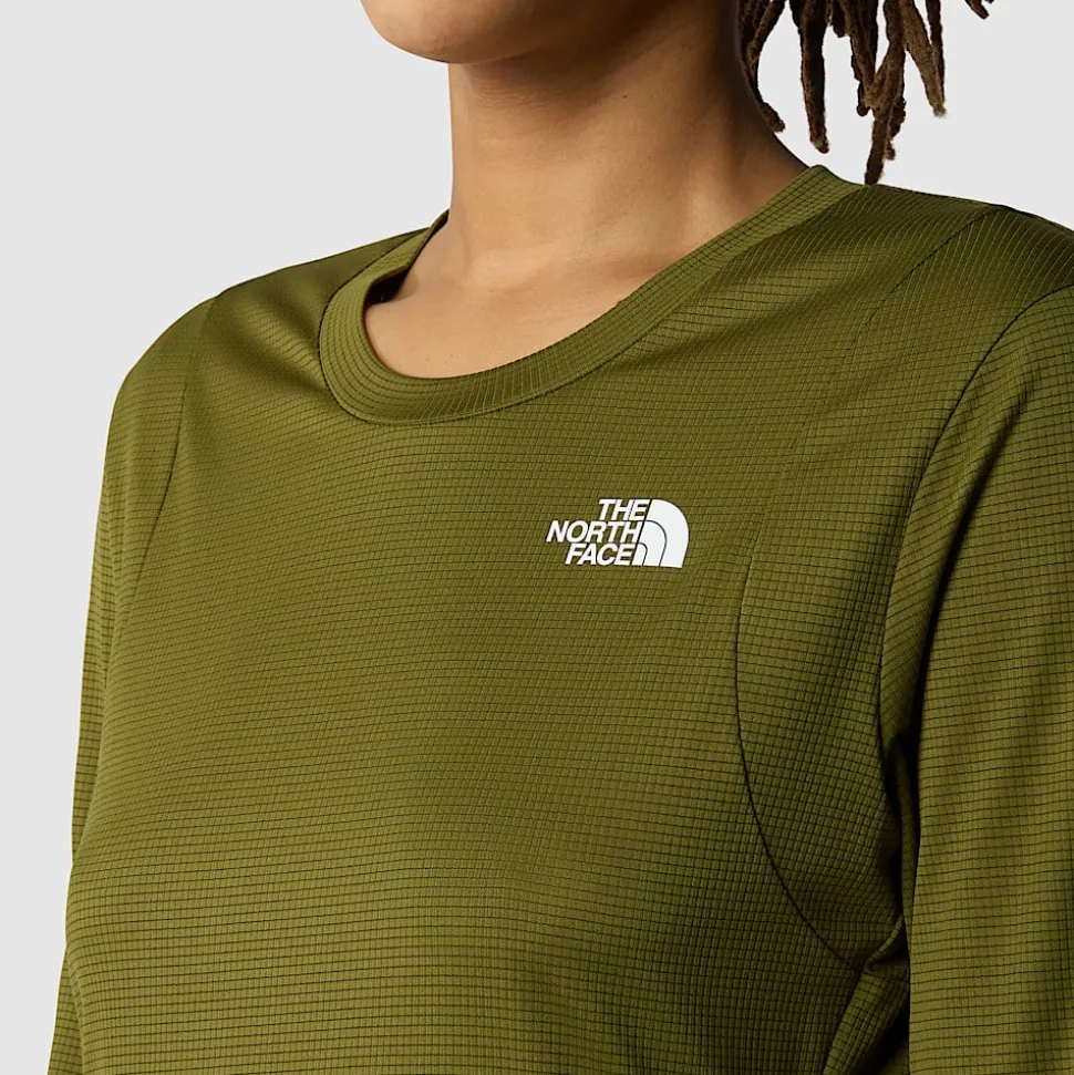 Cheap The North Face Pakvenlig Langærmet LIGHTRANGE™ T-shirt Til Damer Forest Olive