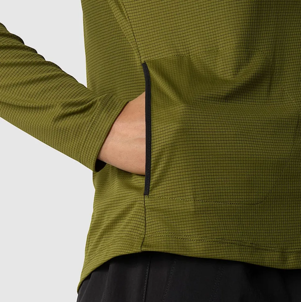 Cheap The North Face Pakvenlig Langærmet LIGHTRANGE™ T-shirt Til Damer Forest Olive