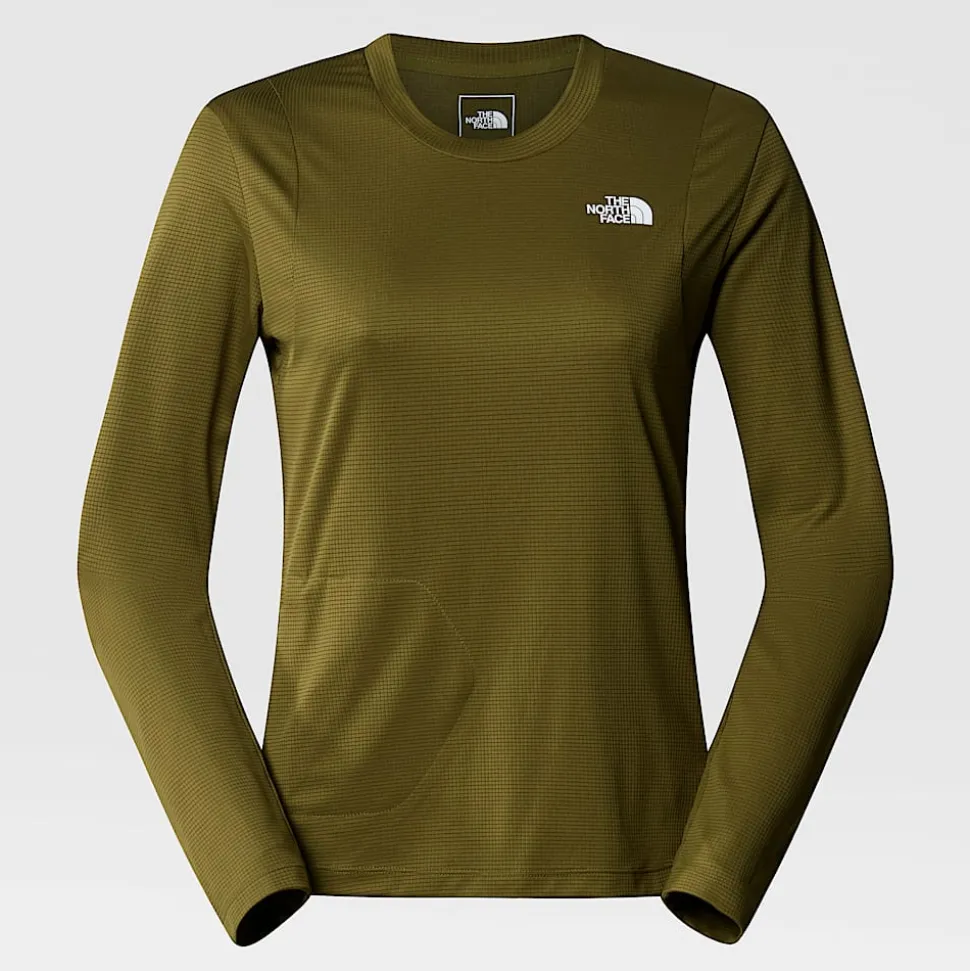 Cheap The North Face Pakvenlig Langærmet LIGHTRANGE™ T-shirt Til Damer Forest Olive