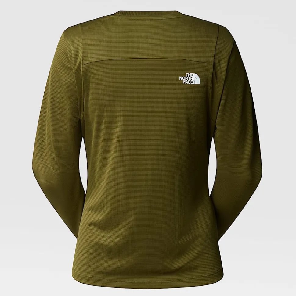 Cheap The North Face Pakvenlig Langærmet LIGHTRANGE™ T-shirt Til Damer Forest Olive