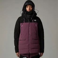 Hot The North Face Pallie Dunjakke Til Damer Midnight Mauve-TNF Black-White Dune