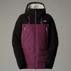 Hot The North Face Pallie Dunjakke Til Damer Midnight Mauve-TNF Black-White Dune