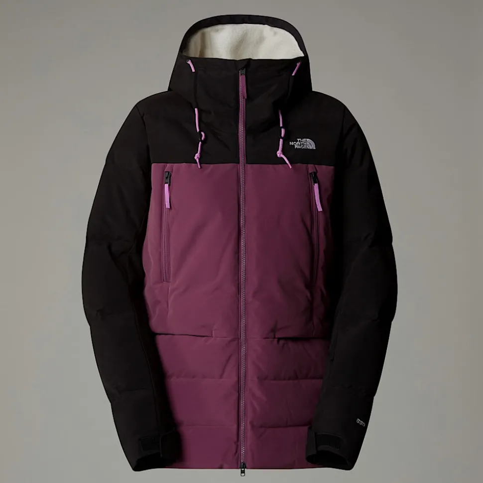 Hot The North Face Pallie Dunjakke Til Damer Midnight Mauve-TNF Black-White Dune