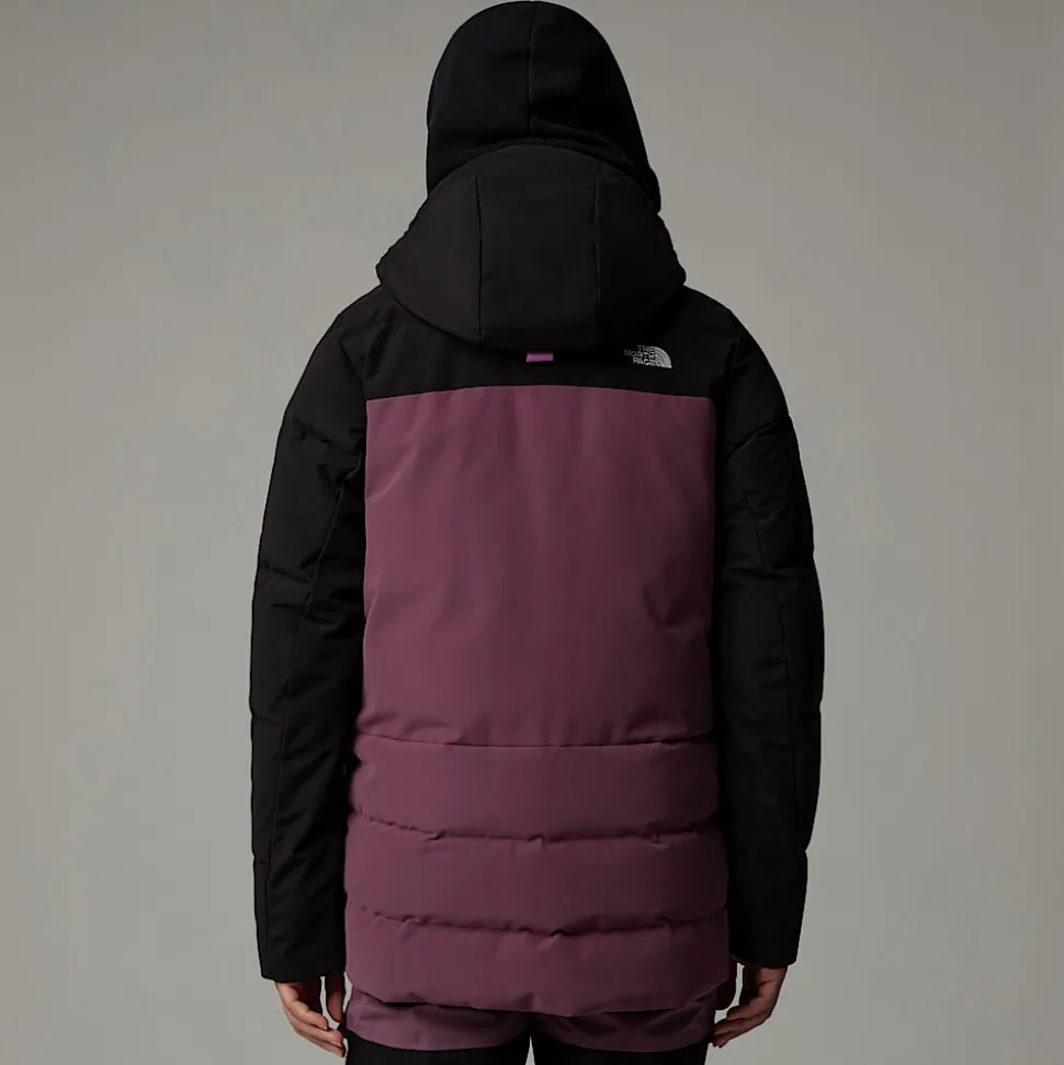 Hot The North Face Pallie Dunjakke Til Damer Midnight Mauve-TNF Black-White Dune