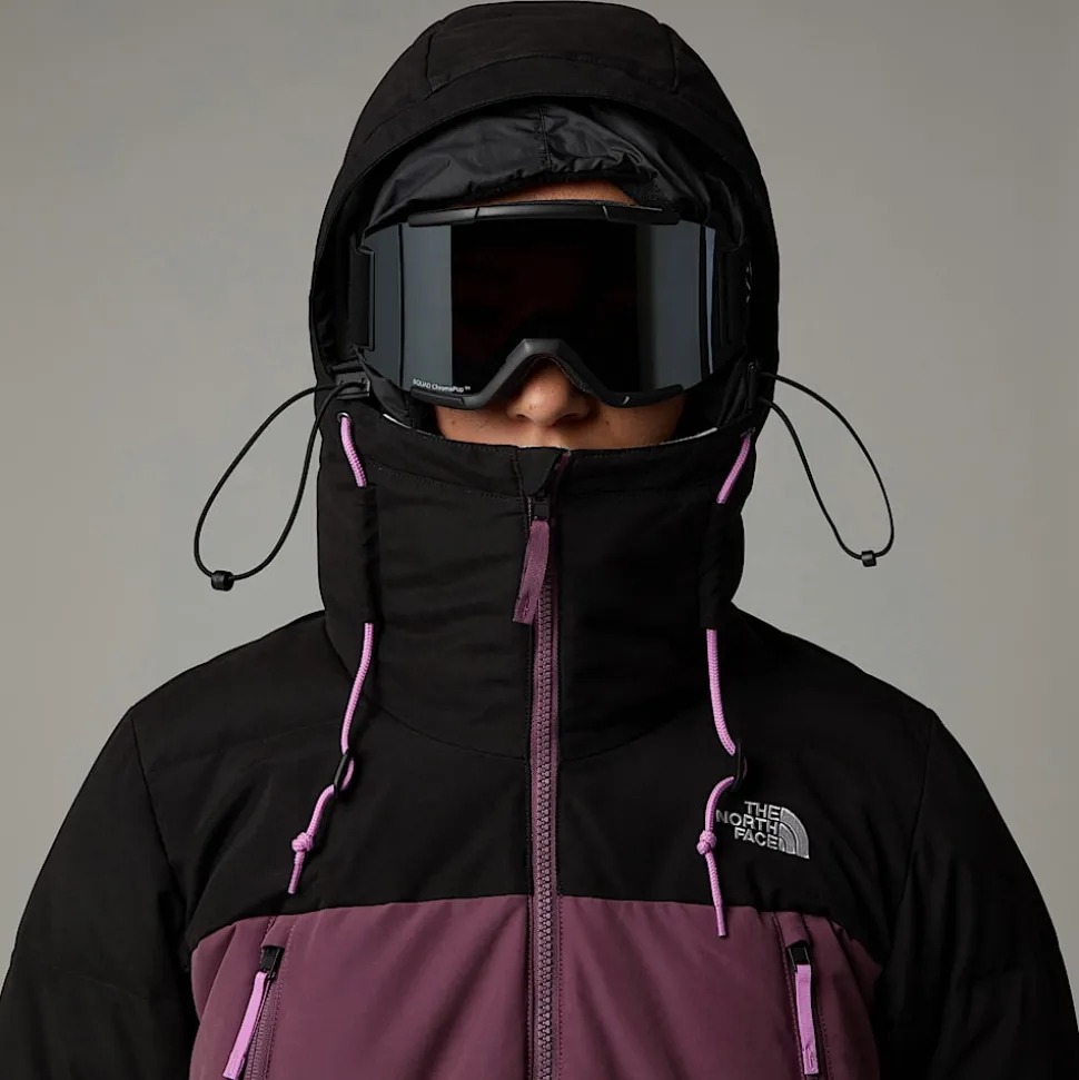 Hot The North Face Pallie Dunjakke Til Damer Midnight Mauve-TNF Black-White Dune