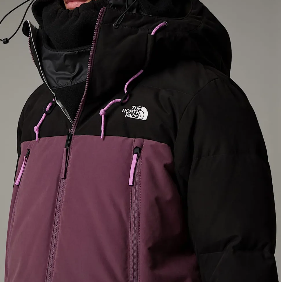Hot The North Face Pallie Dunjakke Til Damer Midnight Mauve-TNF Black-White Dune