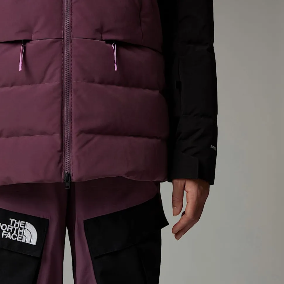 Hot The North Face Pallie Dunjakke Til Damer Midnight Mauve-TNF Black-White Dune