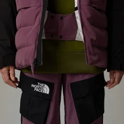 Hot The North Face Pallie Dunjakke Til Damer Midnight Mauve-TNF Black-White Dune