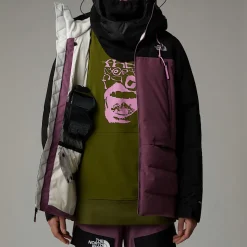 Hot The North Face Pallie Dunjakke Til Damer Midnight Mauve-TNF Black-White Dune