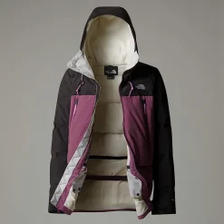 Hot The North Face Pallie Dunjakke Til Damer Midnight Mauve-TNF Black-White Dune