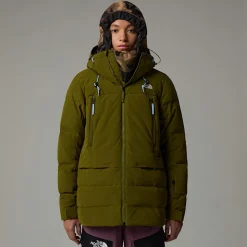 New The North Face Pallie Dunjakke Til Damer Forest Olive-Forest Olive-TNF Black
